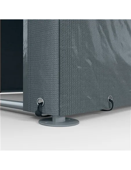 Outsunny 2.2 x 1.6 m Outdoor Storage Tent, with Accessories - Dark Grey