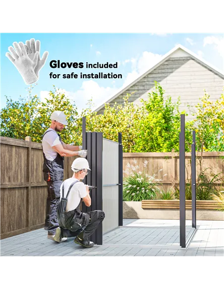 Outsunny 5.3 x 8.5ft Galvanised Steel Garden Shed, Metal Shed with Roof Windows, Leakage Holes and Lockable Wide Door for Outdoo