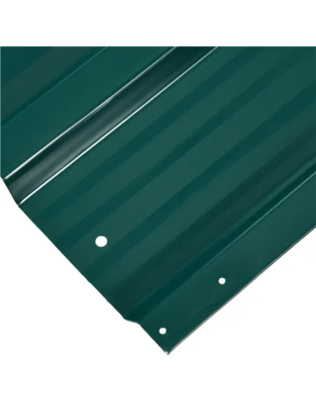 Outsunny Corrugated Roofing Sheets, Pack of 24, Galvanised Metal Roofing Sheets for Greenhouse, Garage, Storage Shed, Carport, 1
