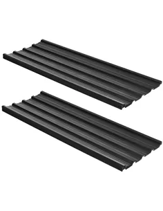 Outsunny Corrugated Roofing Sheets, Pack of 24, Galvanised Metal Roofing Sheets for Greenhouse, Garage, Storage Shed, Carport, 1