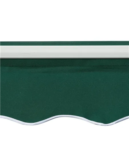 Outsunny Awning Canopy Manual Retractable Porch Sun Shade Shelter 3 x 2m Green