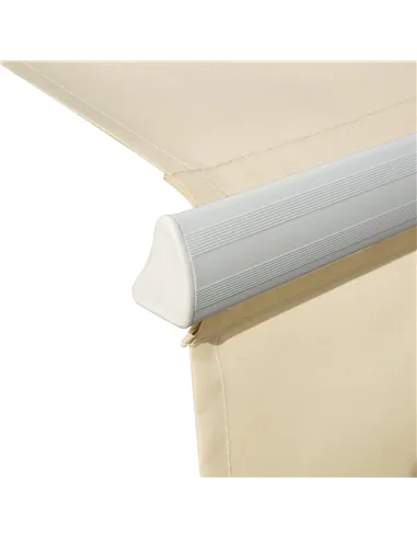 Outsunny 3.5M x 2.5M Manual Awning Canopy Retractable Sun Shade Shelter for Garden Patio