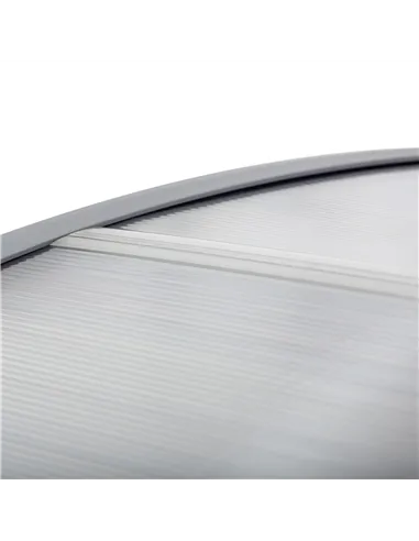 Outsunny Front Door Canopy Outdoor Awning Aluminium Rigid Plastic Polycarbonate Rain Shelter UV Water Rain Resistant 196 x 75cm 