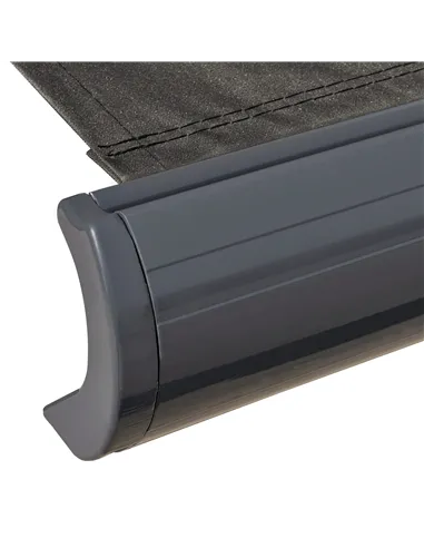 Outsunny Cassette Electric Manual Awning Door Window Retractable Canopy w/ R/C