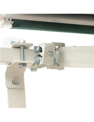 Outsunny Manual Retractable Awning, 3.5x2.5 m-Green