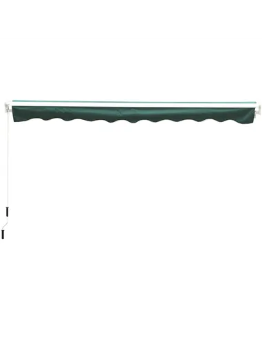 Outsunny Manual Retractable Awning, 3.5x2.5 m-Green