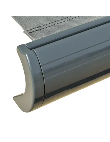 Outsunny 3.5x3m LED Light Full Cassette Case Electric/Manual Awning Door Window Sun Shade Patio Canopy Retractable w/ Remote Gre