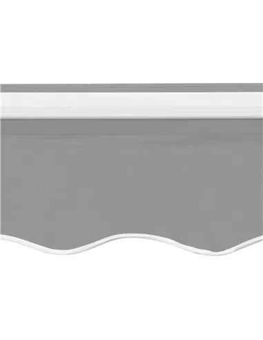 Outsunny Awning Canopy Manual Retractable Porch Sun Shade Shelter 3 x 2m Light Grey