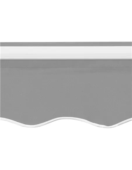 Outsunny Awning Canopy Manual Retractable Porch Sun Shade Shelter 3 x 2m Light Grey