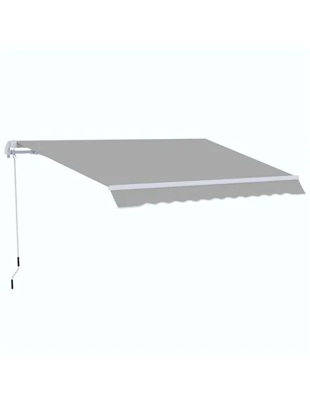Outsunny Garden Patio Manual Awning Canopy Sun Shade Shelter Retractable 4 Size 5 Colour
