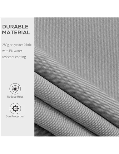 Outsunny Garden Patio Manual Awning Canopy Sun Shade Shelter Retractable 4 Size 5 Colour