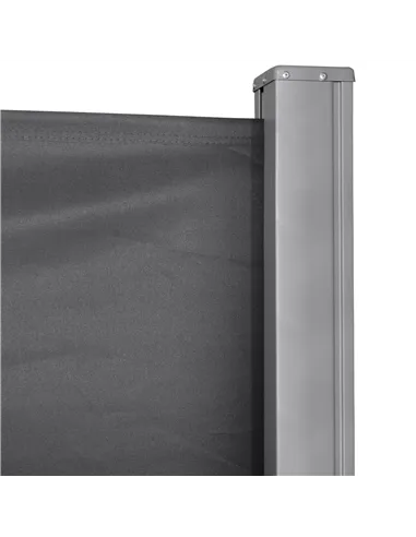 Outsunny Retractable Sun Side Awning Screen Fence Patio Garden Wall Balcony Screening Panel Outdoor Blind Privacy Divider (3x1.6