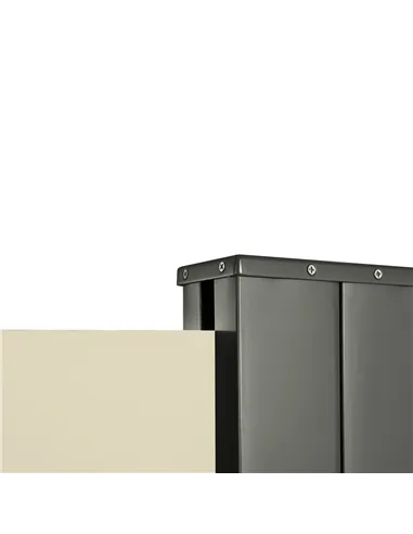 Outsunny Retractable Sun Side Awning Screen Fence Patio Garden Wall Balcony Screening Panel Outdoor Blind Privacy Divider (3x2M,