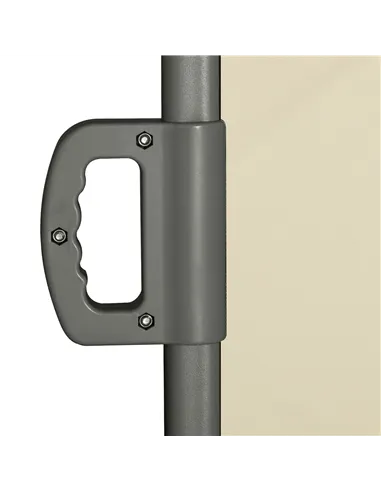 Outsunny Retractable Sun Side Awning Screen Fence Patio Garden Wall Balcony Screening Panel Outdoor Blind Privacy Divider (3x2M,