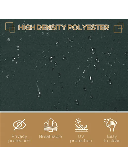 Outsunny 3x2m Retractable Sun Side Awning Screen Fence Patio Garden Wall Balcony Screening Panel Outdoor Blind Privacy Divider, 