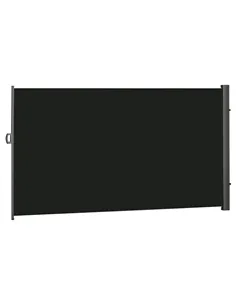 Outsunny Retractable Sun Side Awning Screen Fence Patio Garden Wall Balcony Screening Panel Outdoor Blind Privacy Divider (3x2M,