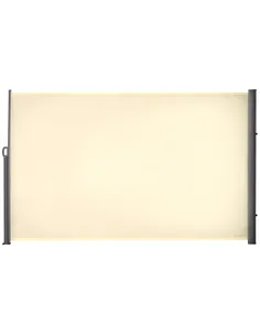 Outsunny Retractable Sun Side Awning Screen Fence Patio Garden Wall Balcony Screening Panel Outdoor Blind Privacy Divider (3x1.8