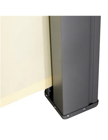 Outsunny Retractable Sun Side Awning Screen Fence Patio Garden Wall Balcony Screening Panel Outdoor Blind Privacy Divider (3x1.8