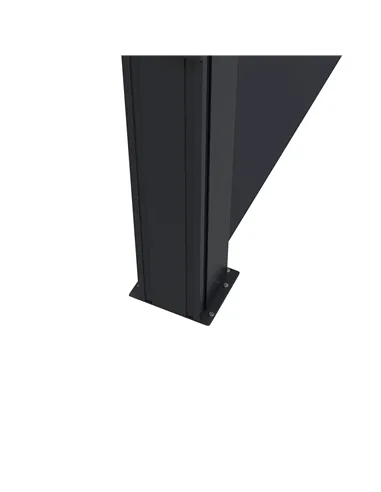 Outsunny Retractable Side Awning, Outdoor Privacy Screen for Garden, Hot Tub, Balcony, Terrace, Pool, 400 x 180cm, Black