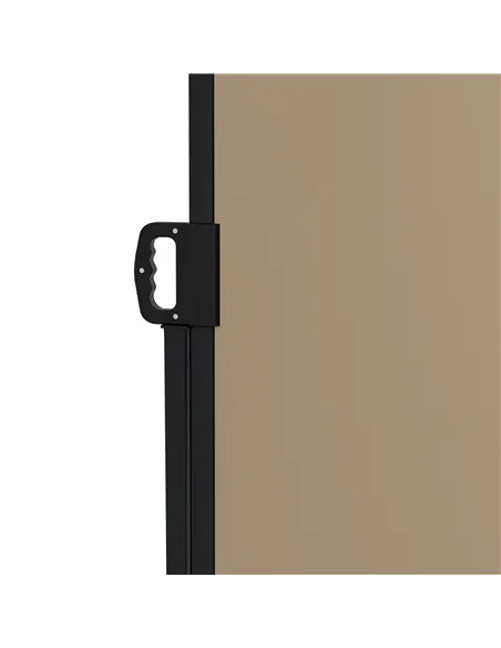 Outsunny Retractable Side Awning, Outdoor Privacy Screen for Garden, Hot Tub, Balcony, Terrace, Pool, 400 x 160cm, Khaki