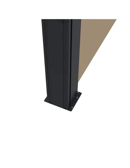 Outsunny Retractable Side Awning, Outdoor Privacy Screen for Garden, Hot Tub, Balcony, Terrace, Pool, 400 x 160cm, Khaki
