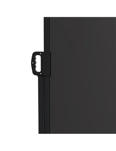 Outsunny Retractable Side Awning, Outdoor Privacy Screen for Garden, Hot Tub, Balcony, Terrace, Pool, 400 x 160cm, Black