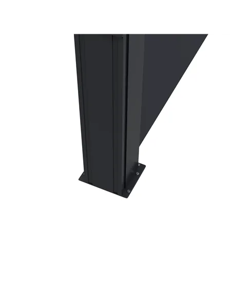 Outsunny Retractable Side Awning, Outdoor Privacy Screen for Garden, Hot Tub, Balcony, Terrace, Pool, 400 x 160cm, Black