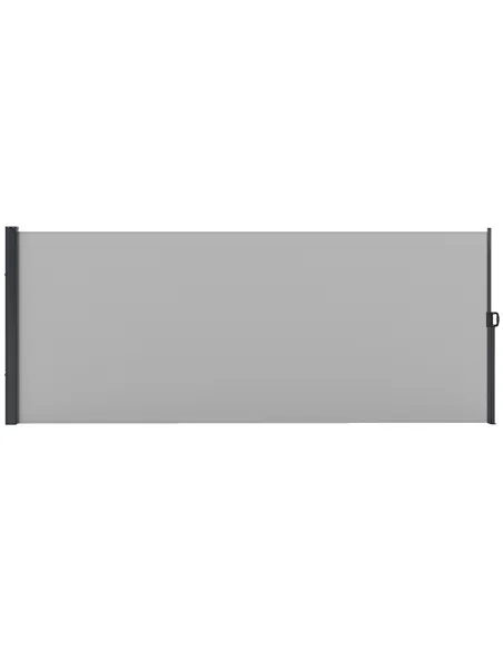Outsunny 400 x x 160cm Retractable Side Awning - Light Grey