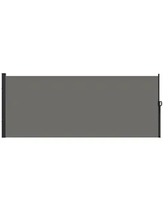 Outsunny Retractable Side Awning, Outdoor Privacy Screen for Garden, Hot Tub, Balcony, Terrace, Pool, 400 x 180cm, Dark Grey