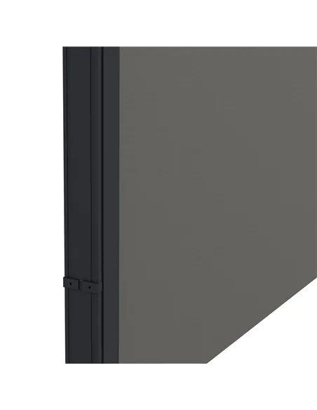 Outsunny Retractable Side Awning, Outdoor Privacy Screen for Garden, Hot Tub, Balcony, Terrace, Pool, 400 x 180cm, Dark Grey