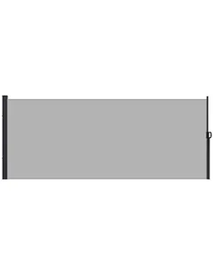 Outsunny Retractable Side Awning, Outdoor Privacy Screen for Garden, Hot Tub, Balcony, Terrace, Pool, 400 x 180cm, Light Grey