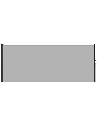 Outsunny Retractable Side Awning, Outdoor Privacy Screen for Garden, Hot Tub, Balcony, Terrace, Pool, 400 x 180cm, Light Grey