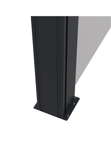 Outsunny Retractable Side Awning, Outdoor Privacy Screen for Garden, Hot Tub, Balcony, Terrace, Pool, 400 x 180cm, Light Grey