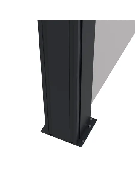 Outsunny Retractable Side Awning, Outdoor Privacy Screen for Garden, Hot Tub, Balcony, Terrace, Pool, 400 x 180cm, Light Grey