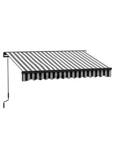 Outsunny 3 x 2m Aluminium Frame Electric Awning, with Remote - Grey/White