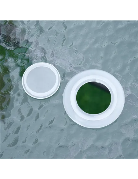 Outsunny Garden Dining Table Glass Top Metal Frame with Parasol Hole Outdoor Balcony Grey 140L x 80Wcm