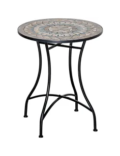 Outsunny Φ60cm Mosaic Outdoor Patio Table - Green