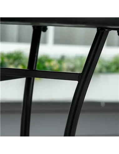 Outsunny Φ60cm Mosaic Outdoor Patio Table - Green