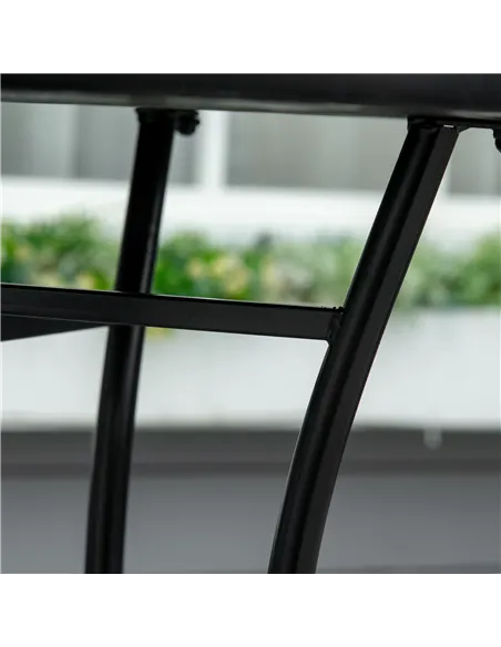 Outsunny Φ60cm Mosaic Outdoor Patio Table - Green