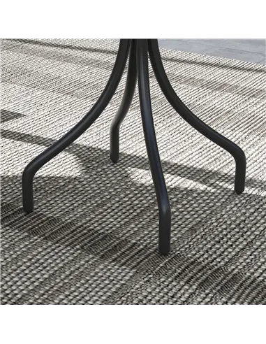 Outsunny Φ66cm Galvanised Steel Garden Table - Brown