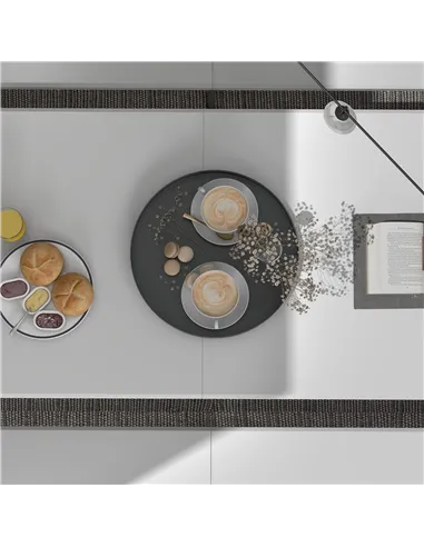 Outsunny Folding Garden Table, 180 x 75cm Rectangular HDPE Outdoor Picnic Table for 6, Metal Frame for Patio, Park, White