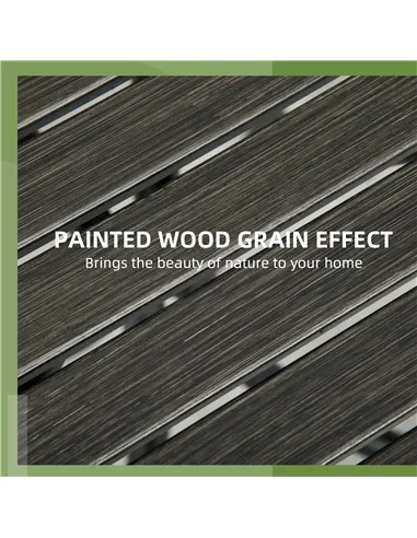 Outsunny Φ66cm Galvanised Steel Garden Table - Grey