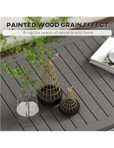 Outsunny 100cm x 60cm Aluminium Outdoor Coffee Table - Brown