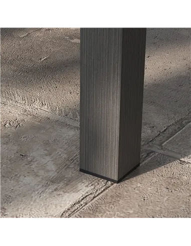 Outsunny 100cm x 60cm Aluminium Outdoor Coffee Table - Brown