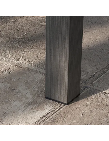 Outsunny 100cm x 60cm Aluminium Outdoor Coffee Table - Brown