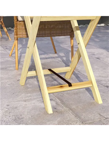 Outsunny 44 x 68cm Wooden Garden Table