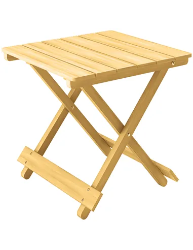 Outsunny Wooden Foldable Outdoor Coffee Table