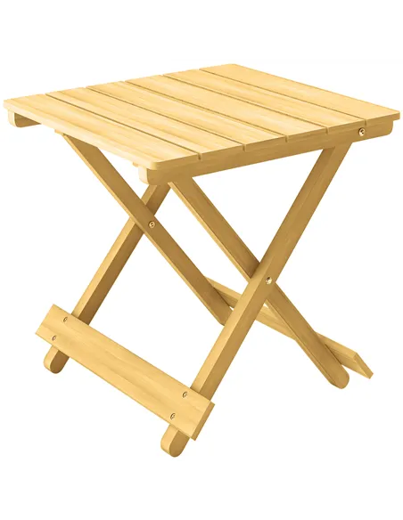 Outsunny Wooden Foldable Outdoor Coffee Table