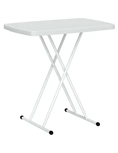 Outsunny Minimal Folding Outdoor Table - White