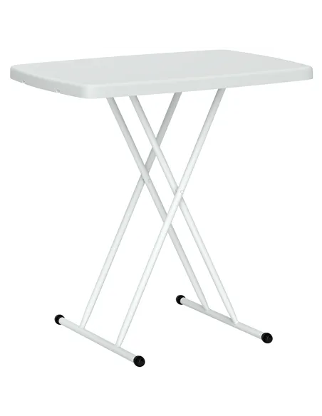 Outsunny Minimal Folding Outdoor Table - White